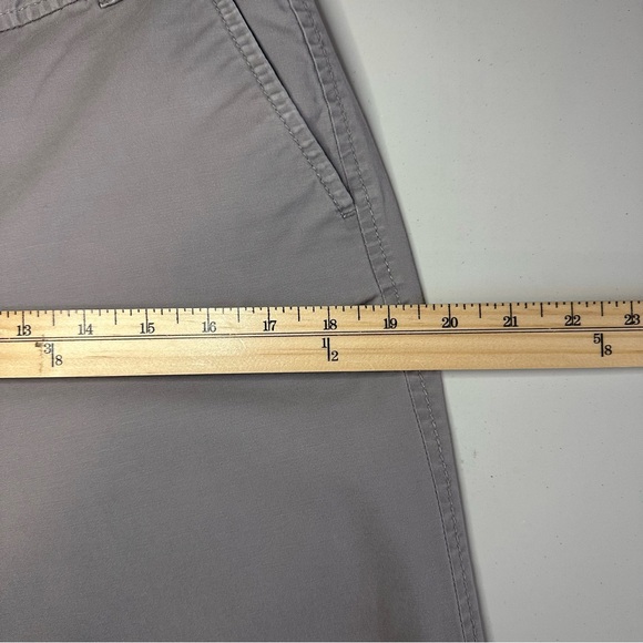 Loft Signature Chino Slacks Sz 4 Wide-Leg Mid Rise Flat Front Pants Office EUC - Picture 8 of 11